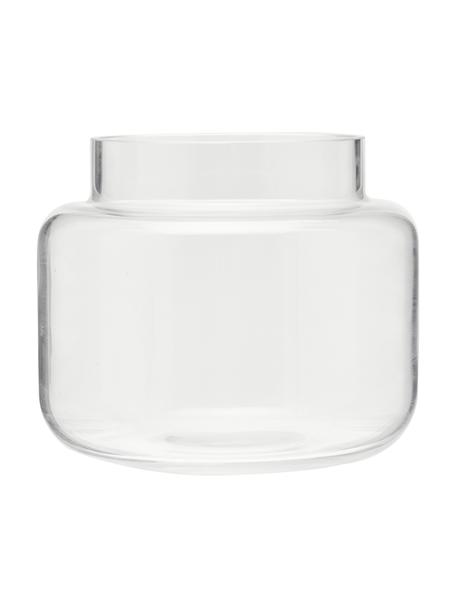 Jarrón de vidrio Lasse, Vidrio, Transparente, Ø 16 x Al 14 cm