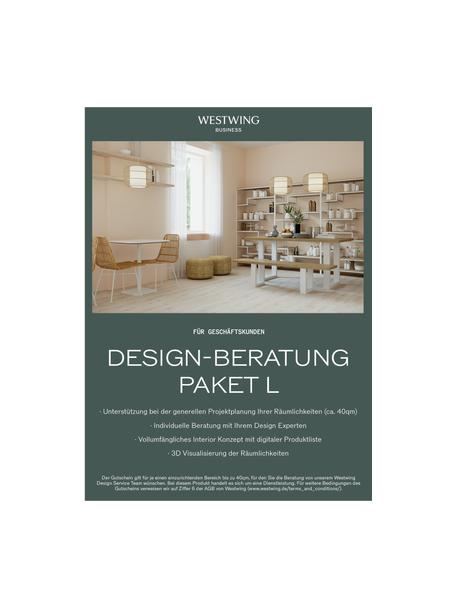 Design-Beratung für Geschäftskunden, Digitaler Gutschein.
Nach Erhalt Deiner Bestellung, wirst Du zeitnah von uns kontaktiert und vereinbarst dein telefonisches Beratungsgespräch mit deinem persönlichen Interior Designer., Paket L, Wohnbereich(e)