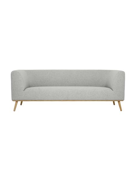 Pohovka s drevenými nohami Archie (3-miestna), Svetlosivá, Š 222 x H 90 cm