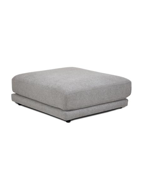 Sofa-Hocker Jasmin in Grau, Bezug: 85% Polyester, 15% Nylon , Gestell: Massives Fichtenholz FSC-, Webstoff Grau, 105 x 75 cm