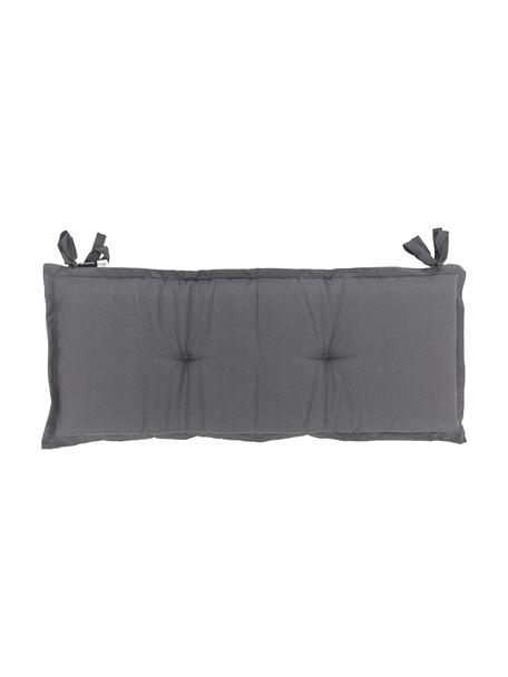 Poduszka siedziska na ławkę Panama, Tapicerka: 50% bawełna, 45% polieste, Ciemny szary, S 48 x D 120 cm