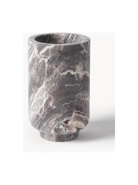 Marmor-Vase Stevie, Levanto-Marmor, Grau, marmoriert, Ø 13 x H 21 cm