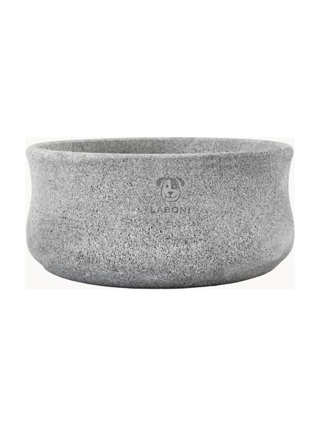 Gamelle artisanale pour animaux domestiques Rocky, tailles variées, Stéatite, Gris, Ø 14 x haut. 6 cm