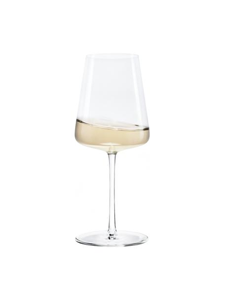 Kieliszek do białego wina ze szkła kryształowego Power, 6 szt., Szkło kryształowe, Transparentny, Ø 9 x W 21 cm