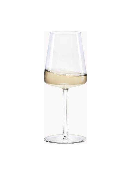 Bicchieri da vino bianco in cristallo a forma di cono Power 6 pz, Cristallo, Trasparente, Ø 9 x Alt. 21 cm, 400 ml