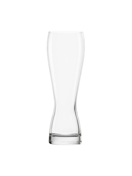 Verres à bière en cristal Grandezza, 6 pièces, Cristal, Transparent, Ø 8 x haut. 24 cm, 670 ml