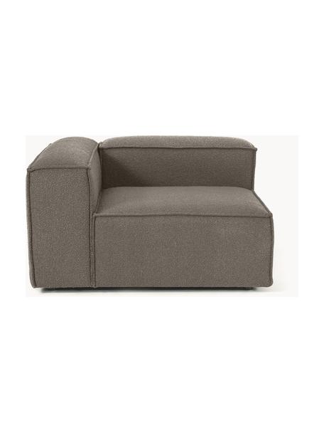 Rohový modul pohovky z bouclé Lennon, Bouclé hnedosivá, Š 119 x H 119 cm, ľavé rohové prevedenie