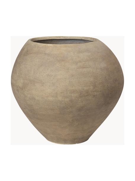 Cache-pot en ciment Dodu, Ciment, Beige, Ø 58 x haut. 51 cm