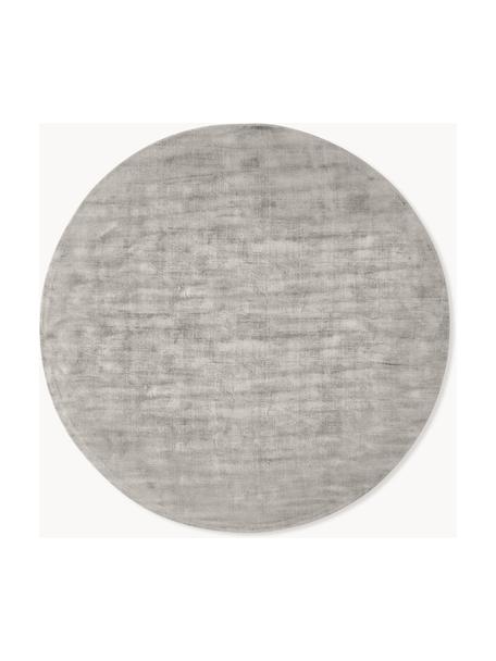 Ručne tkaný koberec z viskózy Jane, Sivá, Ø 250 cm (veľkosť XL)