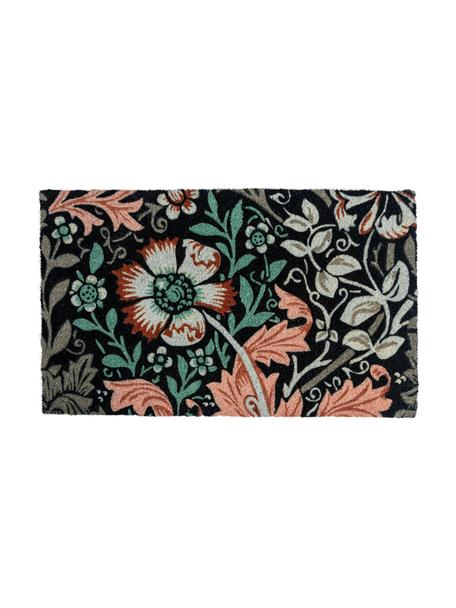 Zerbino con motivo floreale Dianthus, Fibra di cocco, Multicolore, Larg. 45 x Lung. 75 cm