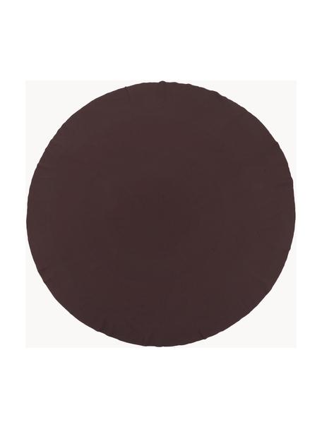 Tovaglietta americana rotonda Wilhelmina, 100% cotone, Marrone scuro, 6-8 persone (Ø 200 cm)