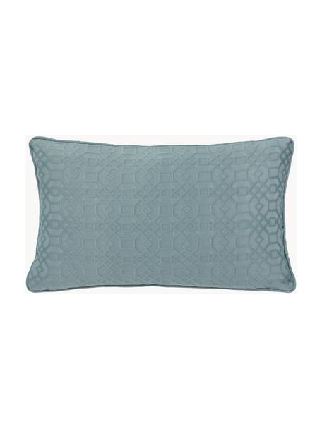 Povlak na polštář se grafickým vzorem Feliz, 60 % bavlna, 40 % polyester, Modrá, Š 30 cm, D 50 cm