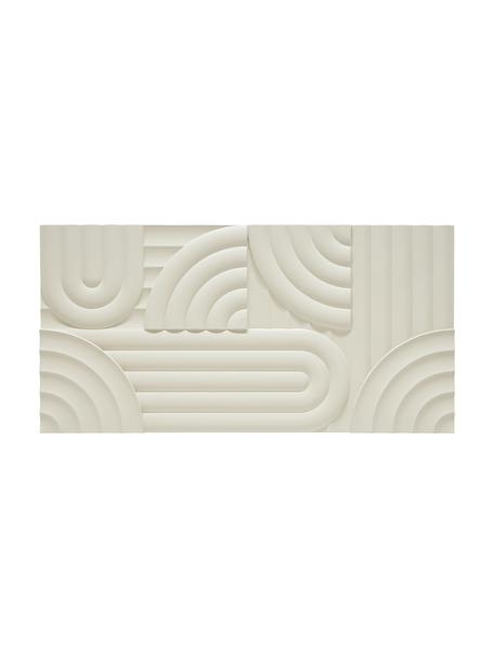 Sculpture murale en bois Massimo, MDF, Beige, larg. 120 x haut. 60 cm