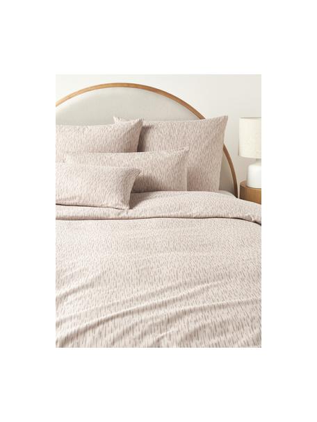 Gemusterter Bettdeckenbezug Vilho aus Baumwolle, Webart: Renforcé Fadendichte 144 , Beige, B 135 x L 200 cm