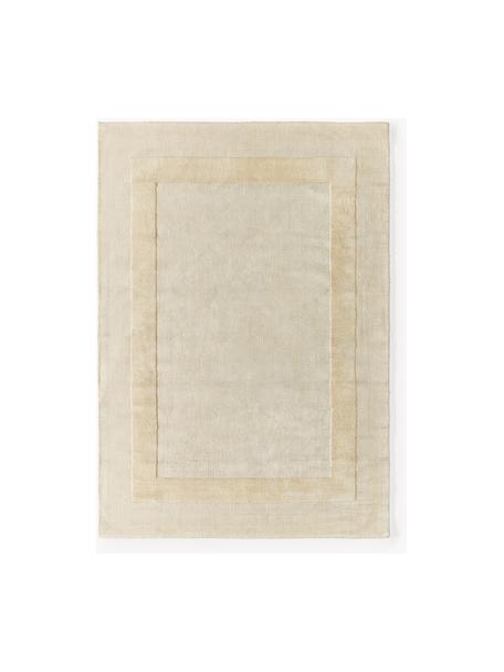 Tappeto in cotone tessuto a mano con motivo in rilievo Dania, 100% cotone certificato GRS, Beige, Larg. 160 x Lung. 230 cm  (taglia M)