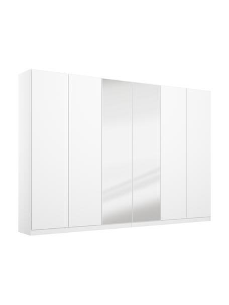 Falttürenschrank Wingview mit Panorama-Öffnung, Weiß, B 271 x H 210 cm