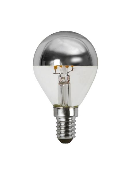 Lampadina E14, dimmerabile, bianco caldo 2 pz, Lampadina: vetro, Base lampadina: alluminio, Argentato, trasparente, Ø 5 x Alt. 8 cm, 2 pz