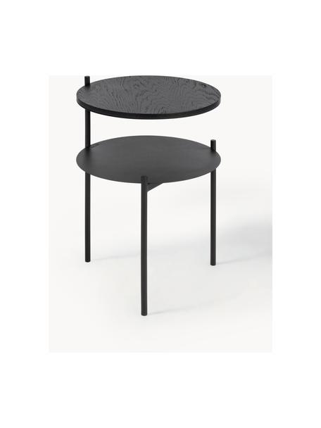 Table de chevet en bois Tu, Noir, Ø 40 x haut. 52 cm