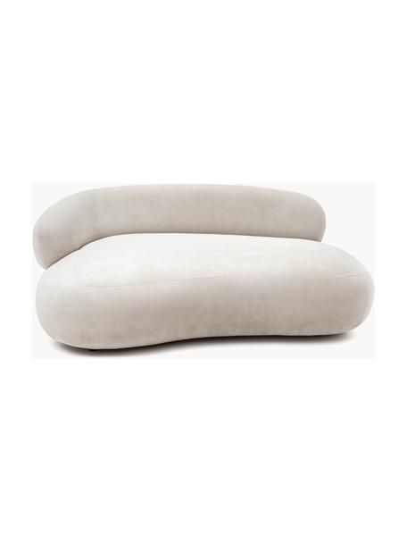 Nierensofa Alba (2-Sitzer), Bezug: 97% Polyester, 3% Nylon D, Gestell: Massives Fichtenholz, FSC, Füße: Kunststoff, Webstoff Cremeweiß, B 185 x T 114 cm, Rückenlehne links