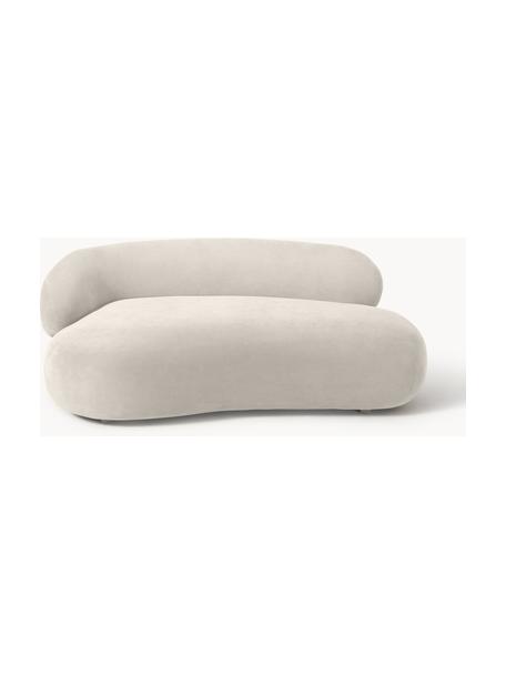 Sofa Alba (2-Sitzer), Bezug: 97% Polyester, 3% Nylon D, Gestell: Massives Fichtenholz, Bir, Füße: Kunststoff Dieses Produkt, Webstoff Cremeweiß, B 185 x T 114 cm, Rückenlehne links