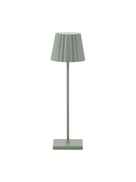 Lampada mobile da tavolo per esterni a LED  dimmerabile Trellia, Paralume: alluminio verniciato, Base della lampada: alluminio verniciato, Verde, Ø 12 x Alt. 38 cm