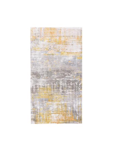 Tapis design Streaks, Jaune, gris, larg. 80 x long. 150 cm (taille XS)