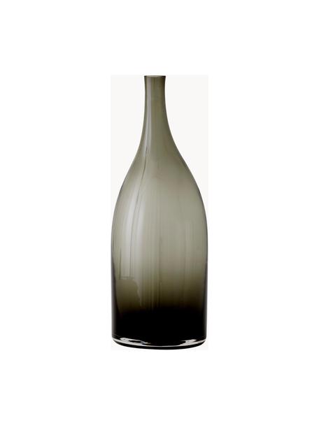 Mondgeblazen waterkaraf Strandgade van glas, Mondgeblazen glas, Grijs, Ø 10 x H 29 cm