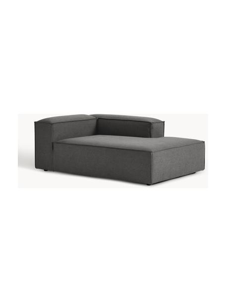 Diván modular Lennon, Tapizado: 100% poliéster Alta resis, Estructura: madera contrachapada de p, Patas: plástico Este producto es, Tejido gris antracita, An 119 x F 180 cm, chaise longue izquierda