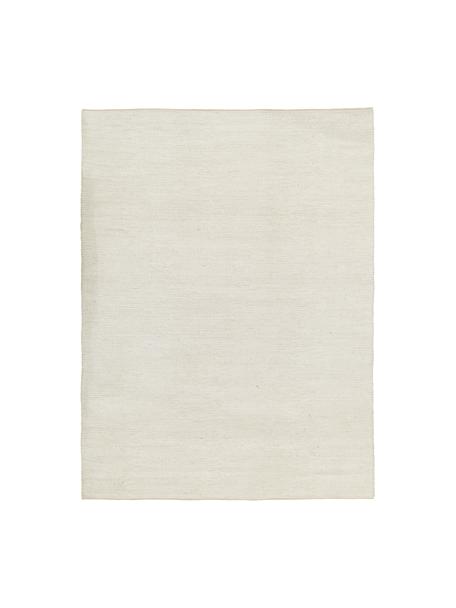 Tappeto in lana tessuto a mano con struttura intrecciata Uno, Retro: 100% cotone Nel caso dei , Color crema, Larg. 120 x Lung. 170 cm (taglia S)
