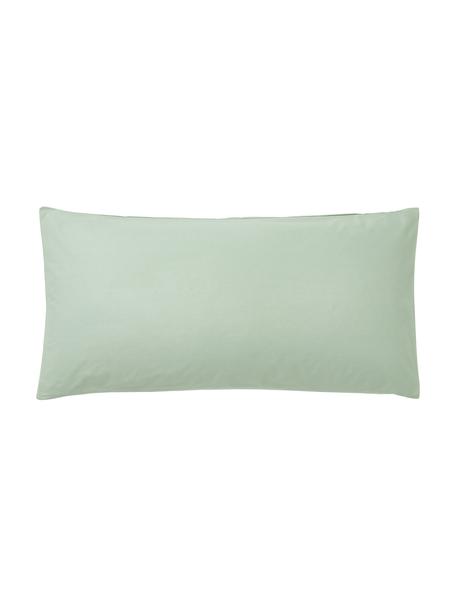 Poszewka na poduszkę z perkalu Elsie, 2 szt., Zielony, S 40 x D 80 cm