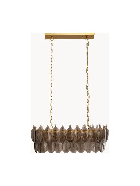 Lampa wisząca Botania, Odcienie złotego, greige, S 90 x W 135 cm
