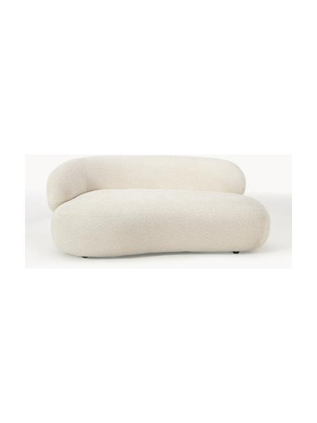 Sofa Alba (2-Sitzer) aus Teddy-Bouclé, Bezug: 100 % Polyester Der strap, Gestell: Massives Fichtenholz, Kie, Teddy-Bouclé Off White, B 185 x T 114 cm, Rückenlehne links