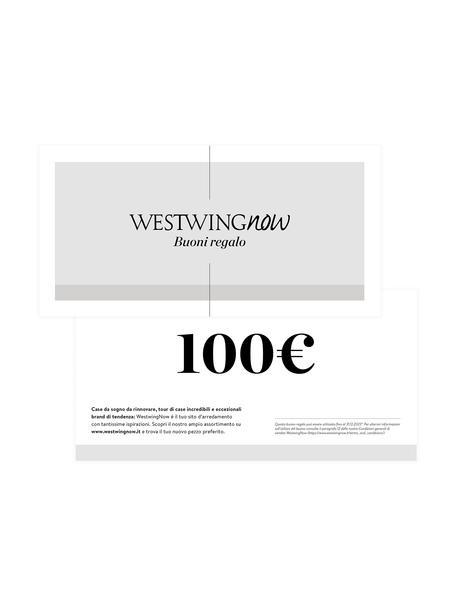 Buono regalo, Buono su carta fine, in una busta di alta qualità, Bianco, grigio, 100