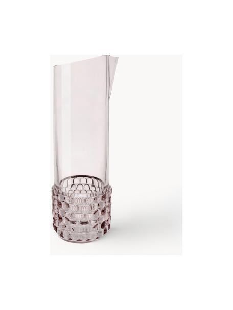 Carafe à eau avec motif structuré Jellies, 1,3 L, Plastique, Rose pâle, 1,3 L