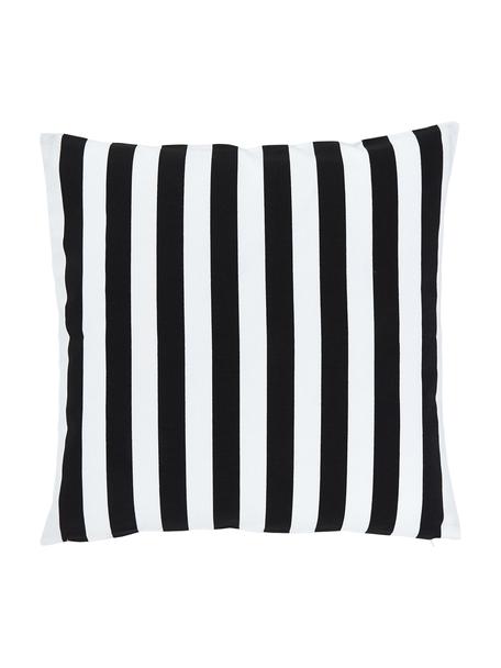 Funda de cojín Timon, 100% algodón, Negro, blanco, An 50 x L 50 cm
