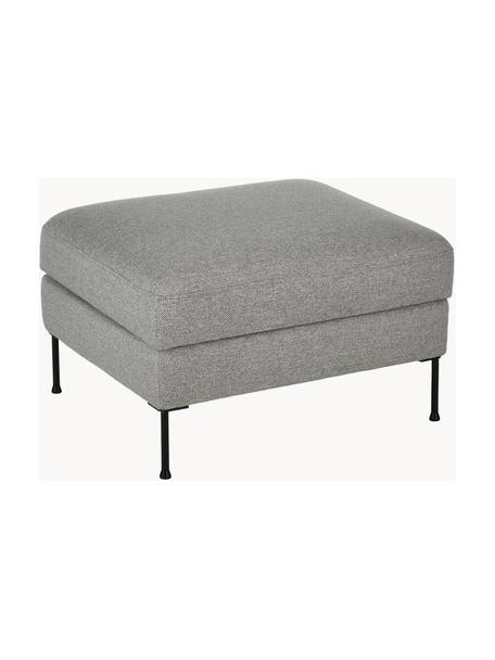 Puf z miejscem do przechowywania Cucita, Tapicerka: tkanina (poliester) Dzięk, Stelaż: lite drewno sosnowe z cer, Nogi: metal lakierowany, Szara tkanina, S 75 x G 65 cm