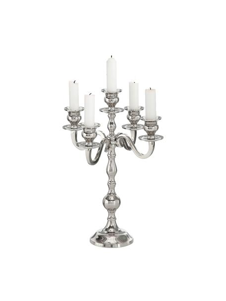Klassischer Kerzenleuchter Classy, Metall, Silber, 31 x 50 cm