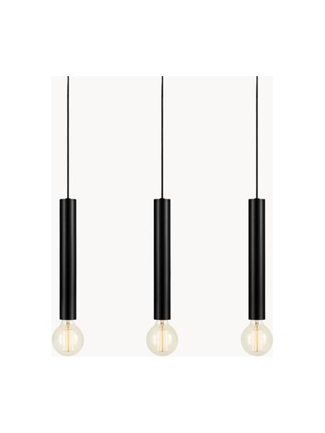 Veľká závesná lampa Sencillo, Čierna, Š 75 x V 36 cm