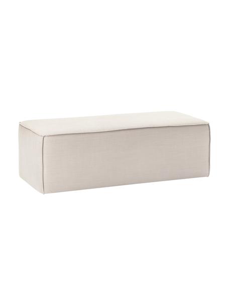 Banco tapizado Sanja, Tapizado: 84% viscosa, 16% lino Alt, Estructura: madera de pino maciza, ma, Patas: plástico, Tejido beige claro, An 122 x F 54 cm