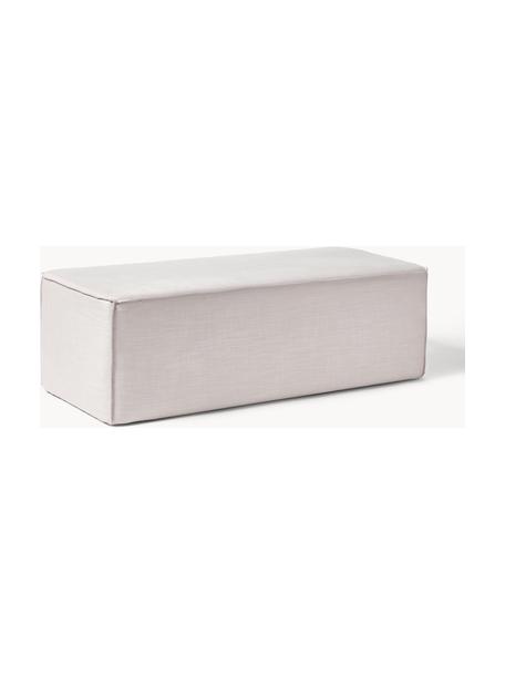 Banc rembourré Sanja, Tissu blanc crème, larg. 122 x prof. 54 cm