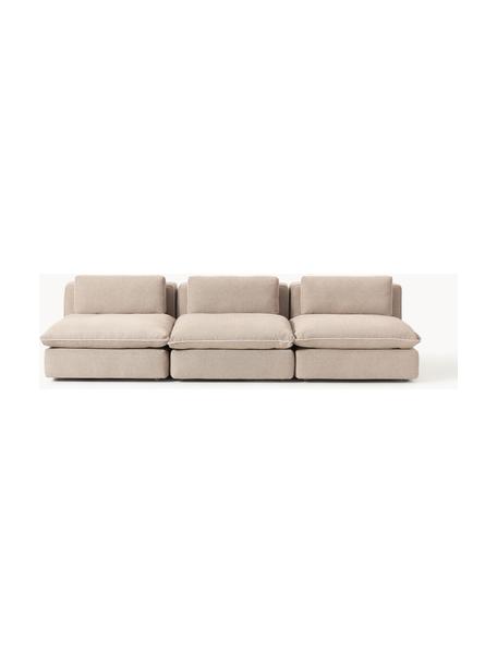 Modulares XL-Sofa Felix (3-Sitzer), Bezug: 100 % Polyester Der strap, Gestell: Massives Kiefern- und Fic, Webstoff Beige, B 300 x T 140 cm