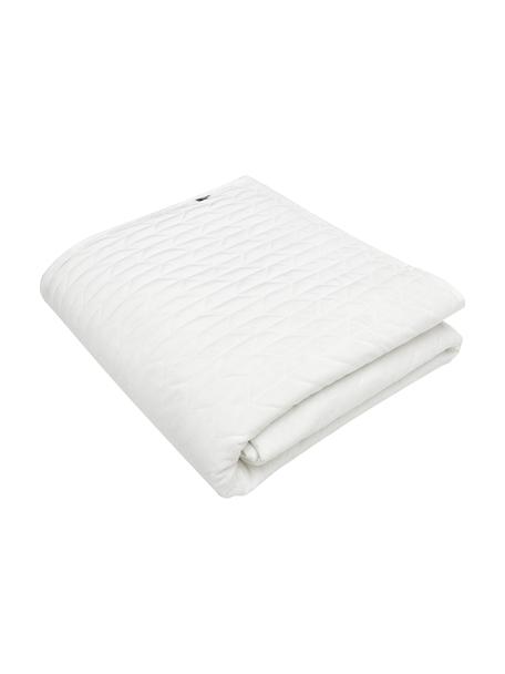 Prešívaný prehoz zo zamatu Tily, 100 % polyester, Biela, Š 180 x D 260 cm (pre postele do 140 x 200 cm)