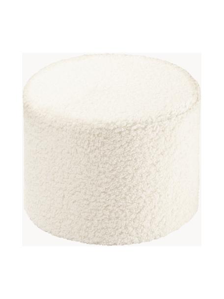 Kinder-Pouf Sugar aus Teddy, Ø 40 cm, Bezug: Teddy (100 % Polyester), Teddy Off White, Ø 40 x H 25 cm