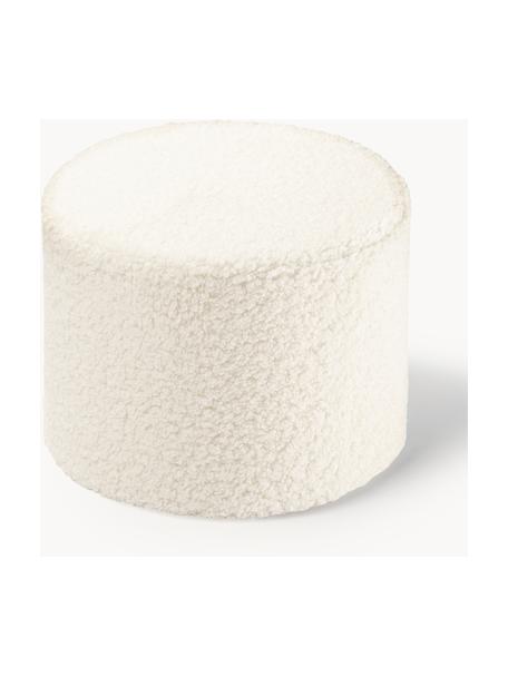 Kinder-Pouf Sugar aus Teddy, Ø 40 cm, Bezug: Teddy (100 % Polyester), Teddy Off White, Ø 40 x H 25 cm