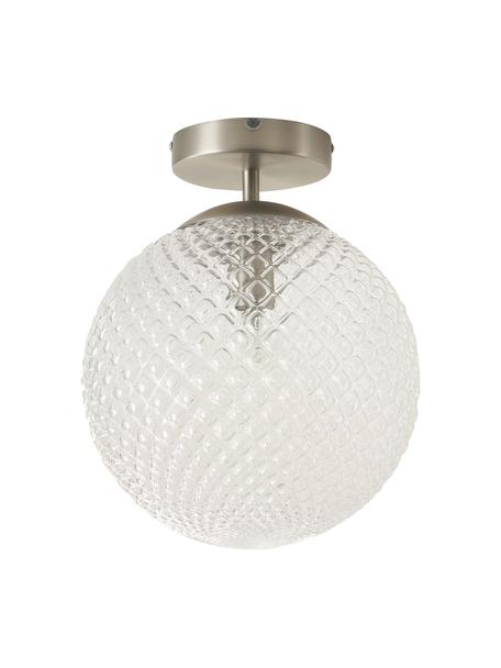 Lampa sufitowa ze szkła Lorna, Transparentny, odcienie srebrnego, Ø 25 x W 30 cm