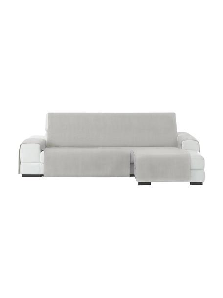 Copertura divano angolare Levante, 65% cotone, 35% poliestere, Verde grigio, Larg. 150 x Lung. 290 cm