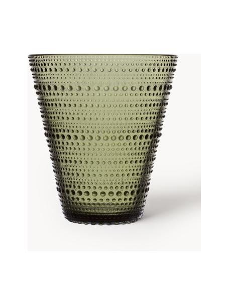 Vaso in vetro Kastehelmi, alt. 15 cm, Vetro, Verde trasparente, Ø 14 x Alt. 15 cm