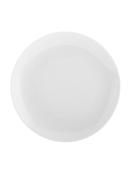 Assiettes à dessert en porcelaine Delight Modern, 4 pièces, Porcelaine, Blanc, Ø 20 cm