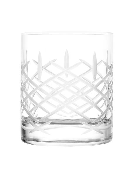 Sklenice na whisky se strukturálním vzorem Club, 6 ks, Sklo, Transparentní, Ø 10 x V 10 cm, 320 ml