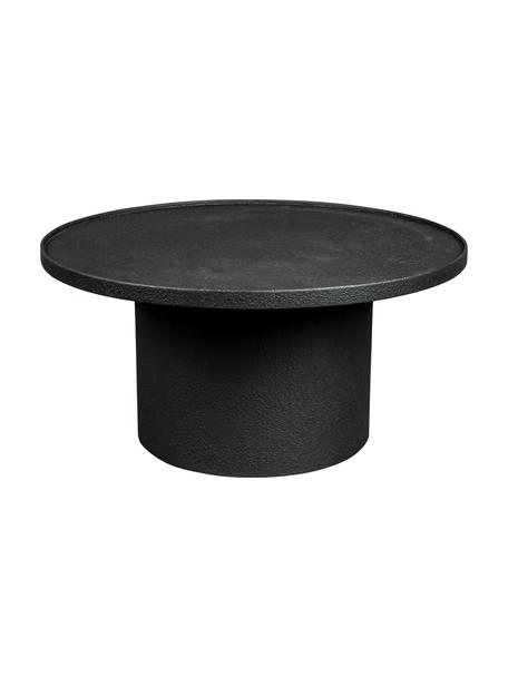 Mesa de centro redonda Winston, Madera pintado negro, Ø 70 cm